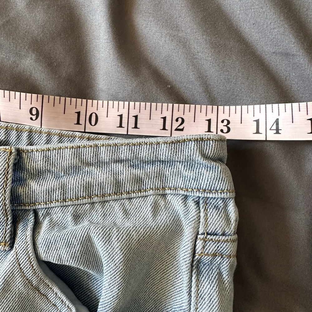 Princess Polly Lightwash Cotton Denim Straight Leg Jeans Size 2 EUC - Picture 7 of 8